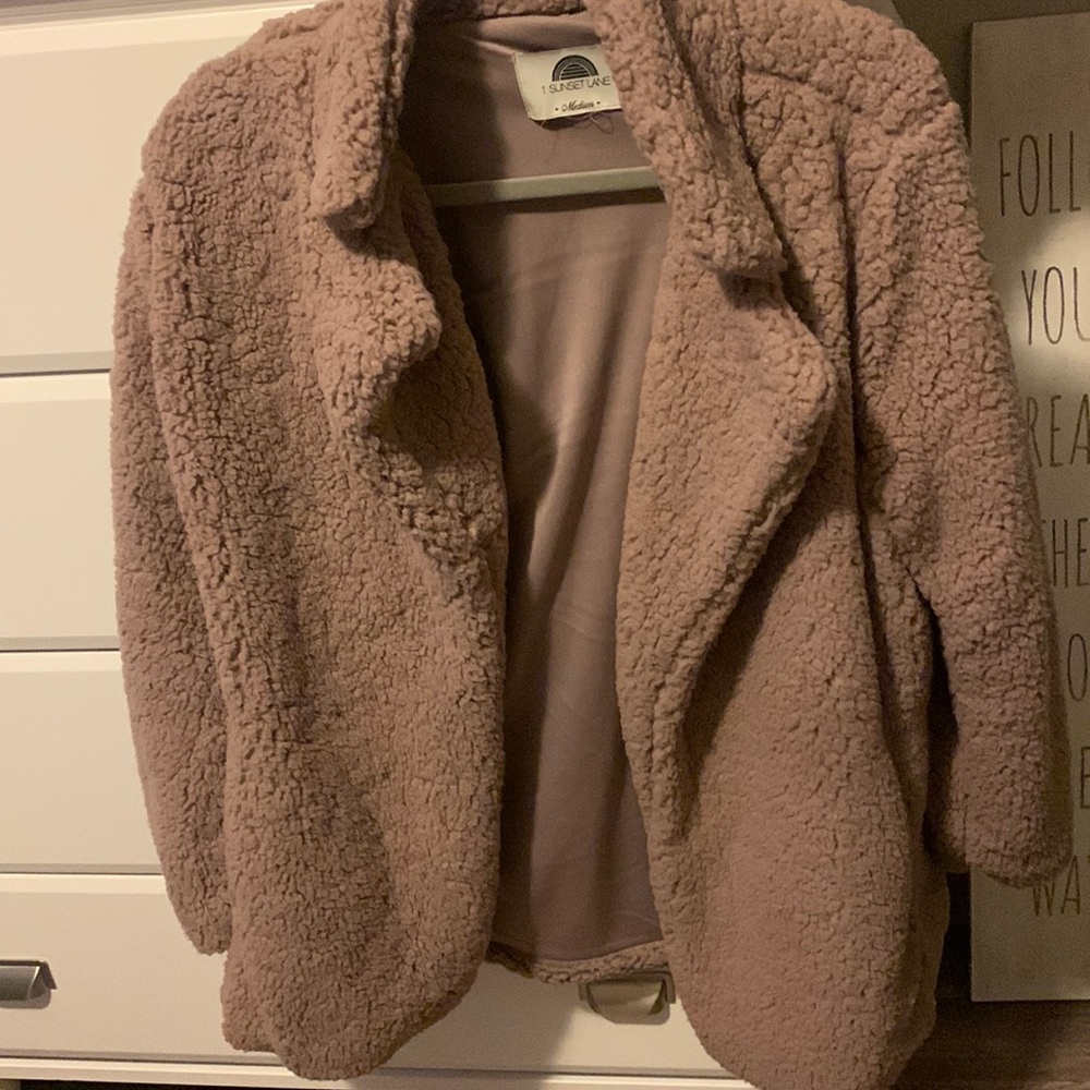 sunset lane sherpa jacket